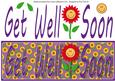 Get Well Soon with Flower Large Dl 3