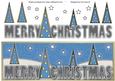 Merry Christmas with Trees Large Dl 7