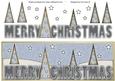 Merry Christmas with Trees Large Dl 8
