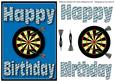 Happy Birthday Dartboard 3