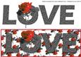 Love with Red Rose Large Dl 4