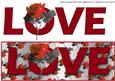 Love with Red Rose Large Dl 2