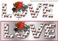 Love with Red Rose Large Dl