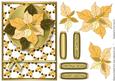 Cream Poinsettia Card Front Decoupage (white)