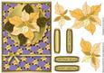 Cream Poinsettia Card Front Decoupage (medium Lilac)