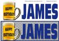 Happy Birthday James Large Dl (blue)