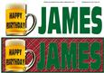 Happy Birthday James Large Dl (green)