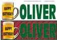 Happy Birthday Oliver Large Dl (green)