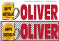 Happy Birthday Oliver Large Dl (red)