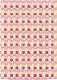 Valentine's Cupcakes Backing Paper (cream)
