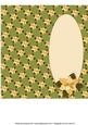 Cream Poinsettia Insert for Dl Cut and Fold (olive)