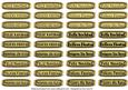 Spanish Christmas - New Year Tags (gold)