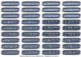 Spanish Christmas - New Year Tags (metallic Blue)