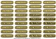 Spanish Greeting Tags (catalán) Gold