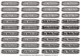 Spanish Greeting Tags (catalán) Silver