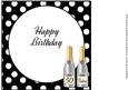Birthday Champagne 50 Today 8x8 Insert
