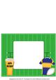 Rugby Fan Birthday Blue and Yellow Insert