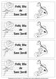 Sant Jordi Colouring in Tags