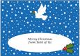 Christmas Dove Large Dl Insert