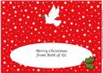 Christmas Dove Large Dl Insert (red)