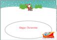Santa and Rudolf Large Dl Insert