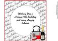 Bag, Shoes and Bubbly 40 Today Insert