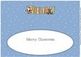 Santa & Rudolf William Large Dl Insert