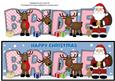 Santa and His Reindeers Bridie Large Dl