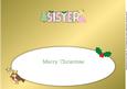 Christmas Little Princess Sister Large Dl Insert