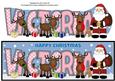 Santa and His Reindeers Victoria Large Dl