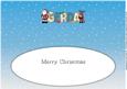 Scottish Santa & Rudolf Gerda Large Dl Insert