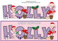 Christmas Fairies Holly Large Dl