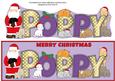 Christmas Cats with Santa Poppy Large Dl