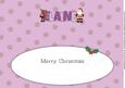 Santa and Rudolf with Presents Elaine Large Dl Insert