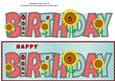 Sunflowers and Ladybirds Birthday Large Dl