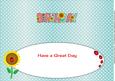 Sunflowers and Ladybirds Birthday Large Dl Insert
