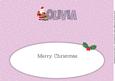 Santa with Rudolf Olivia Large Dl Insert