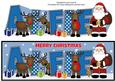 Santa and His Reindeers Alfie Large Dl