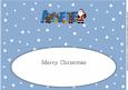 Santa and His Reindeers Alfie Large Dl Insert