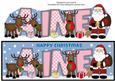 Santa and His Reindeers Aine Large Dl
