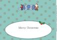 Santa & Rudolf with Presents Jasper Large Dl Insert