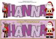 Santa and Rudolf with Presents Hanna Large Dl