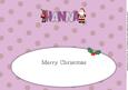 Santa and Rudolf with Presents Hanna Large Dl Insert