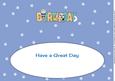 Space Boy and Dog Birthday Large Dl Insert
