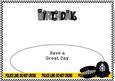 Police Hats Birthday Large Dl Insert