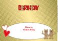 Teddies in Love Birthday Large Dl Insert