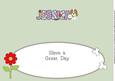 Kosmo the Dog Flowers Jessica Large Dl Insert