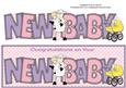 Sheep New Baby (pink) Large Dl