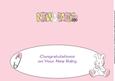 Insert for Cute Bunny and Pink Pram New Baby Large Dl