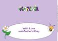 Mother's Day Flowers and Bees Nanna Large Dl Insert